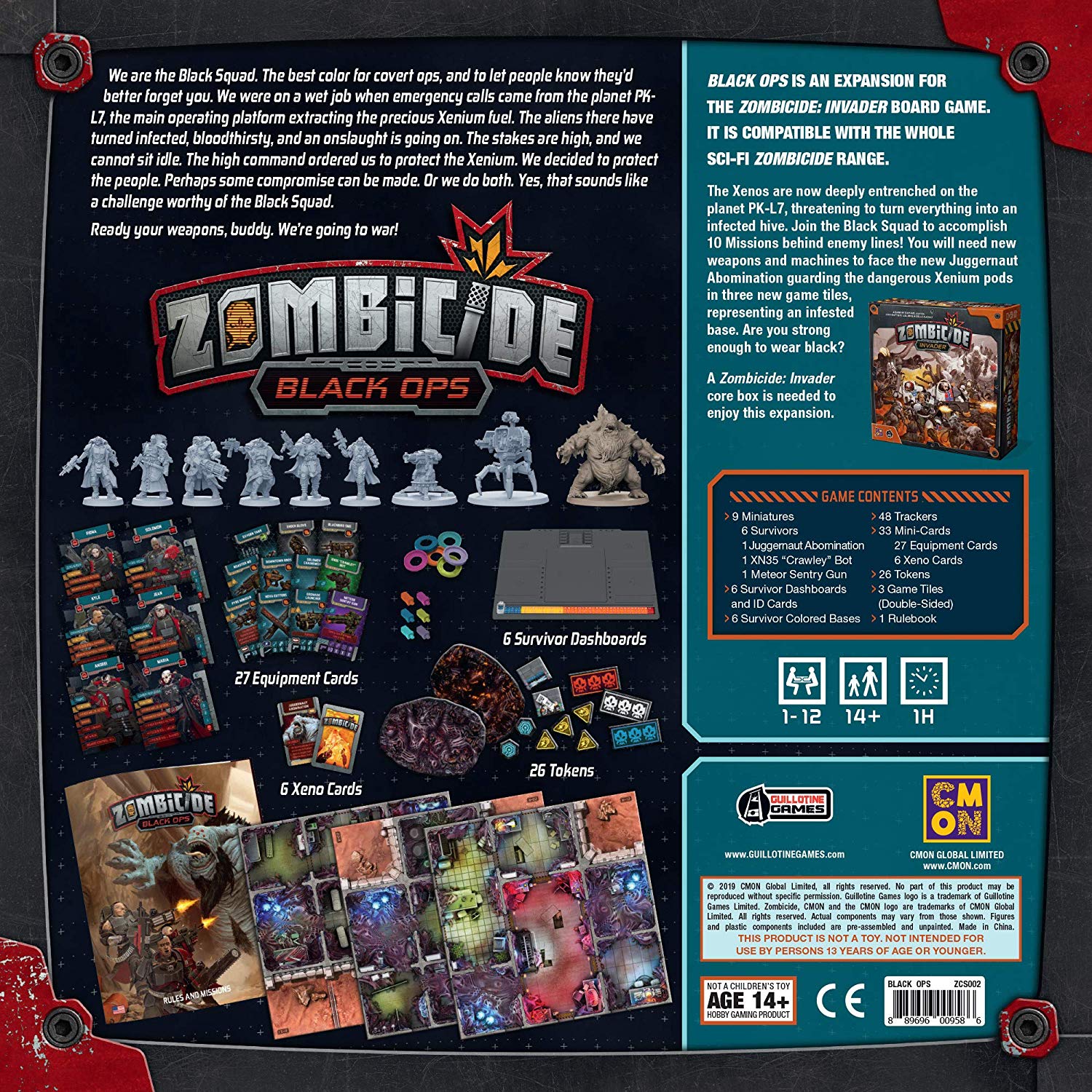Zombicide Invader Black Ops Monopolis Toko Board Games